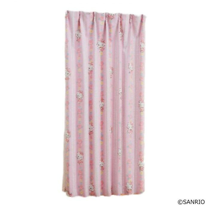 【楽天スーパーSALE_10%OFF】サンリオ キティ ドレープカーテン2枚セット 100×135cm SB-521-S