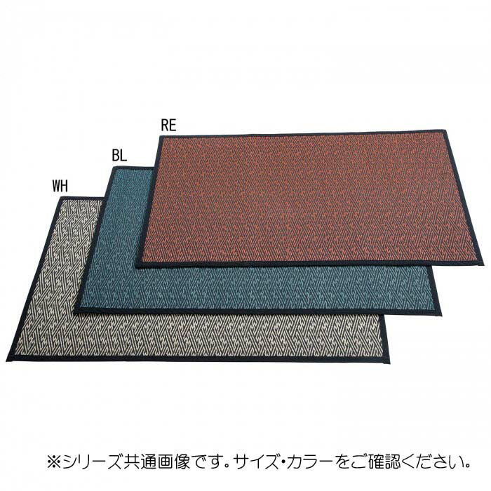 い草玄関マット 約60×90cm SEN620989 WH 紗綾形 地文様 和柄 和風【送料無料】※同梱不可