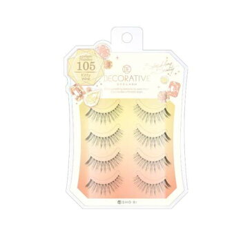 つけまつげ つけま アイメイク コスメ デコラティブアイラッシュ DECORATIVE EYELASH 上まつげ用 No.105 キティウィンク SE85631 メール便 送料無料【smtb-TD】【saitama】