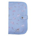 DaisyRico デイジーリコ 抗菌・防臭加工 手帳型マスクポーチ ブルー DR24-46【メール便 送料無料】