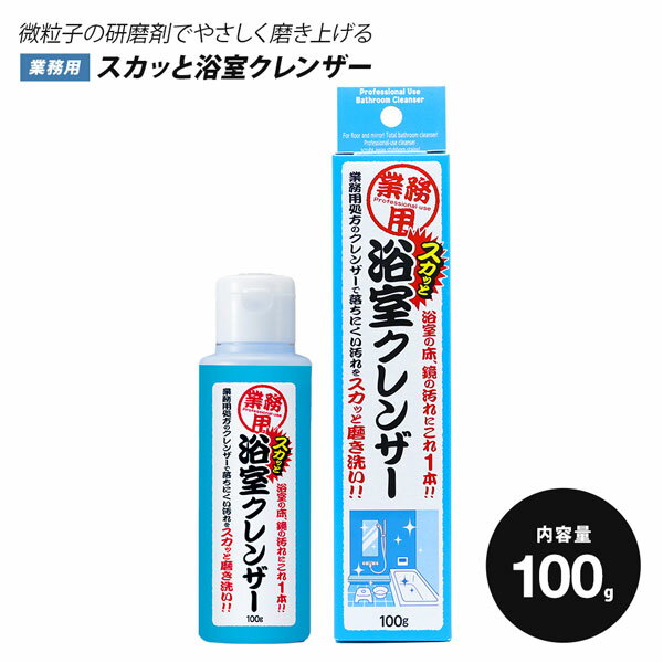業務用スカッと浴室クレンザー 100g 1009437 浴室洗剤 風呂掃除 お風呂場 洗剤(3.0)