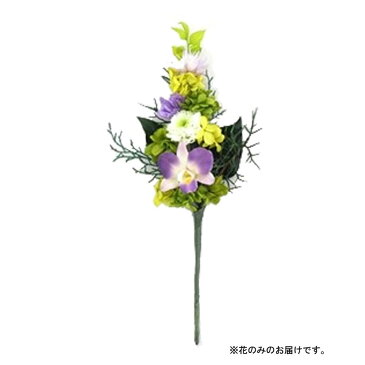 土橋美穂デザイン お供え用 プリザーブドフラワー アレンジメント 蘭 Sサイズ 花のみ 生花加工品 【送料無料】 納期約10営業日 レビューでクーポンプレゼント