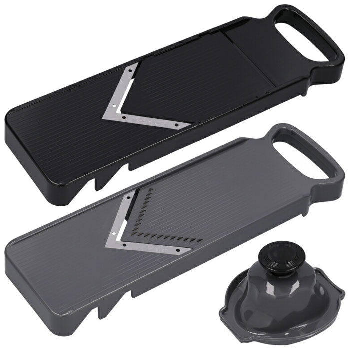 【楽天スーパーSALE_10%OFF】NEWマルチカッター 3点セット スライサー 千切り カッター V字 安全ホルダー付き