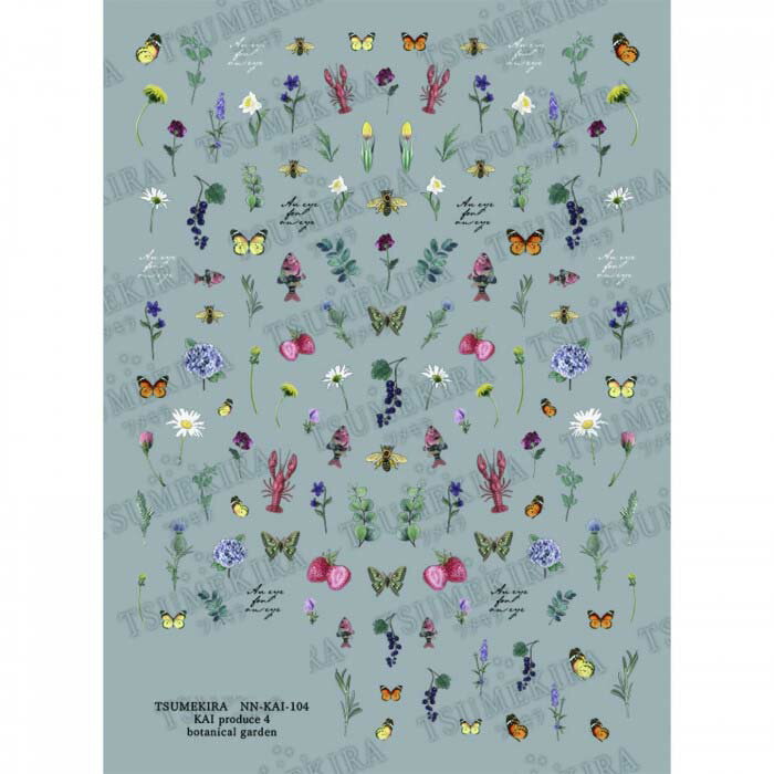 TSUMEKIRA(ツメキラ) ネイルシール KAI produce 4 botanical garden NN-KAI-104 薄い しなやか 高品質 ..
