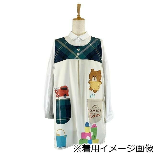 トミカとトム 消防車プリントエプロン TM44005-52 M-L 【メール便】