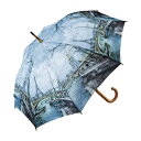【楽天スーパーSALE_10%OFF】ユーパワー 名画 木製ジャンプ傘 エッフェル塔 AU-02207
