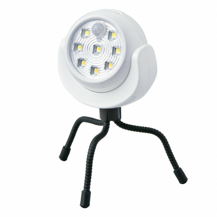 くねくね三脚付きLEDセンサーライト