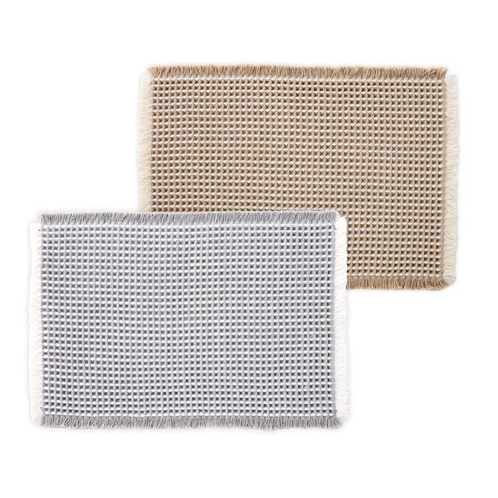 Rakuten - 厚手のワッフル織りバスマット 40×60cm 1010589/1010590