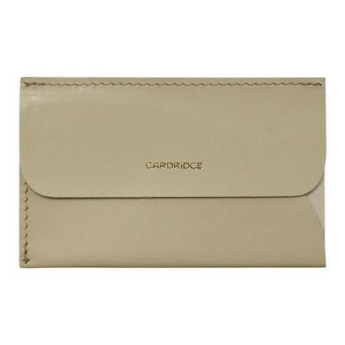 国産レザー デュン カードリッジ dunn 超薄型名刺入れ ベージュ CD303 【メール便 送料無料】