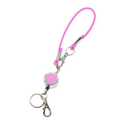Neck Straps - 国産レザー デュン dunn reel strap リールストラップ チェリーピンク DRS12 【メール便 送料無料】