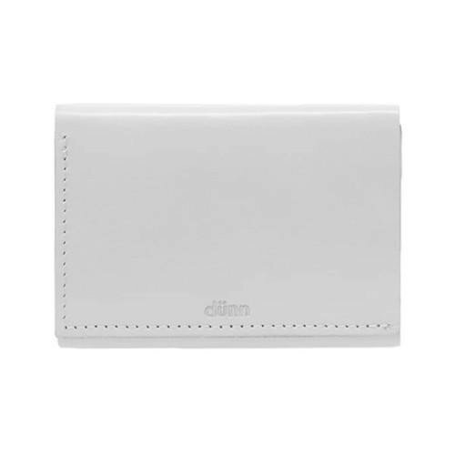 樂天商城 - 国産レザー デュン dunn 3wings wallet 手のひらサイズの三つ折財布 ホワイト DTW09 【メール便 送料無料】