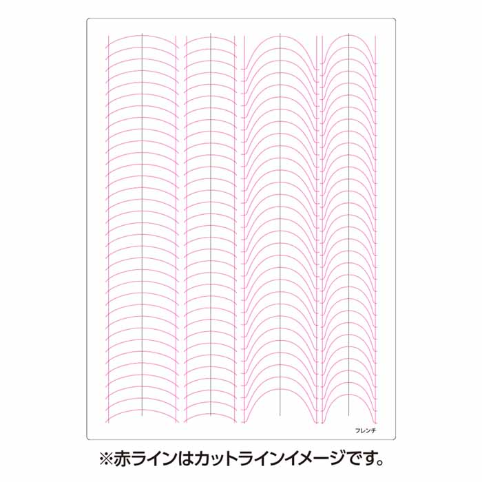 TSUMEKIRA(ツメキラ) ネイルシール　PLAIN SHEET(プレインシート) フレンチ用ガイ...