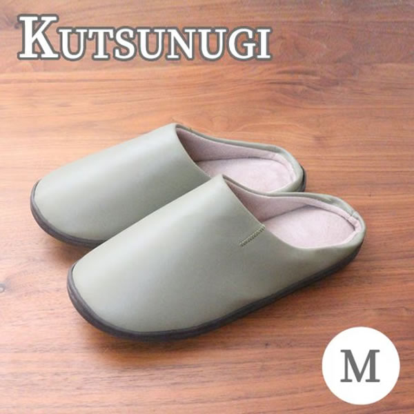 樂天商城 - KUTSUNUGI ルームシューズM GR グリーン 吸湿 消臭
