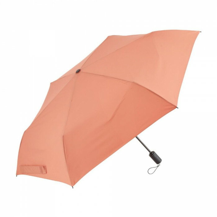 【楽天スーパーSALE_10%OFF】傘 雨傘 折り畳み傘 たたみやすい LESS IS MORE LIM クイックシャット自動開閉 折りたたみ傘 55cm テラコッタ U355-0811BR1-B2