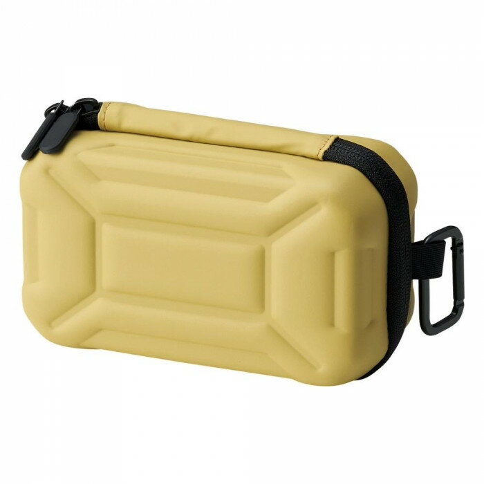 세토크래프트 가제트 파우치 S 베이지 F23-0371-BE W18.5×L11.5×H7.5cm 카라비나 후크 첨부 소품 정리 수납