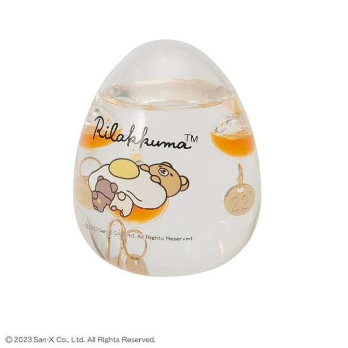 リラックマ ガラスフロート温度計 たまご 150-333004 茶谷産業 Fun Science(ファン...
