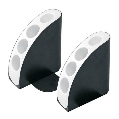 【楽天スーパーSALE_半額】ペン立て付きブックエンド