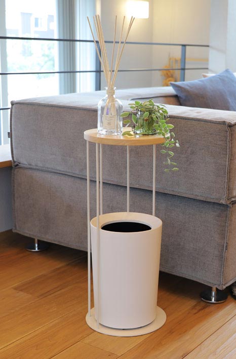 【楽天スーパーSALE_10%OFF】スリムラウンドテーブル 直径26cm 丸いテーブル ディスプレイスペース 小型 小さめ ミニテーブル インテリア シンプル ホワイト ナチュラル 北欧 おしゃれ 【COLLEND HAK】 [2]