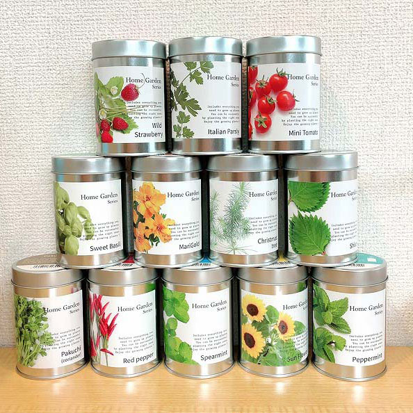 【栽培キット】ハーブやお花を缶で育てるホームガーデン Home Garden Series スプ...