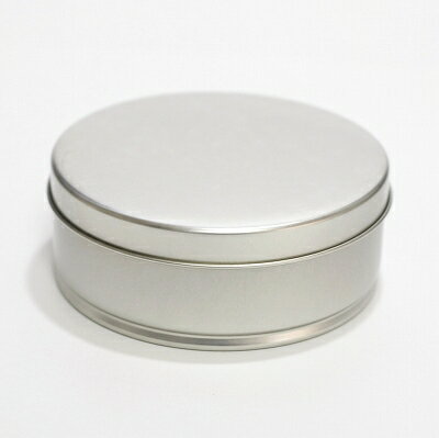 ブリキ缶無地 直径83×33mm 空き缶 ケース 収納 カスタマイズ 【ナガクラ】