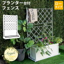 プランター台付フェンス ロータイプ アーガイル【送料無料 フェンス ゲート 扉 アイアン ガーデンフェンス ガーデニング 枠 柵 仕切り 目隠し 境目 ベランダ...