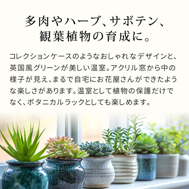 木製窓付グリーンハウス （温室） 「OWN」（オウン） GRH45DGR 温室 木製 ウッド ...