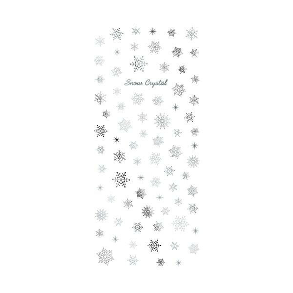 TSUMEKIRA(ツメキラ) ネイルシール Snow Crystal シルバー SG-YUK-101 薄い しなやか 高品質 送料無料(普通郵便)