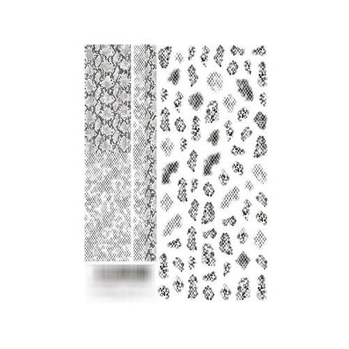 TSUMEKIRA(ツメキラ) ネイルシール パイソン柄 ブラック NN-PYT-102 薄い しなやか 高品質 送料無料（普通郵便）