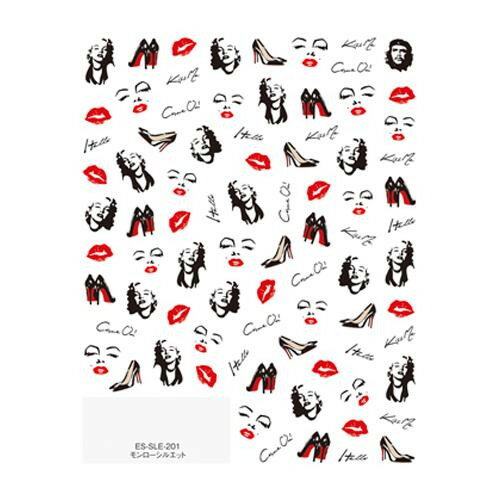 TSUMEKIRA(ツメキラ) ネイルシール es モンローシルエット ES-SLE-201 薄い しなやか 高品質 送料無料（普通郵便）
