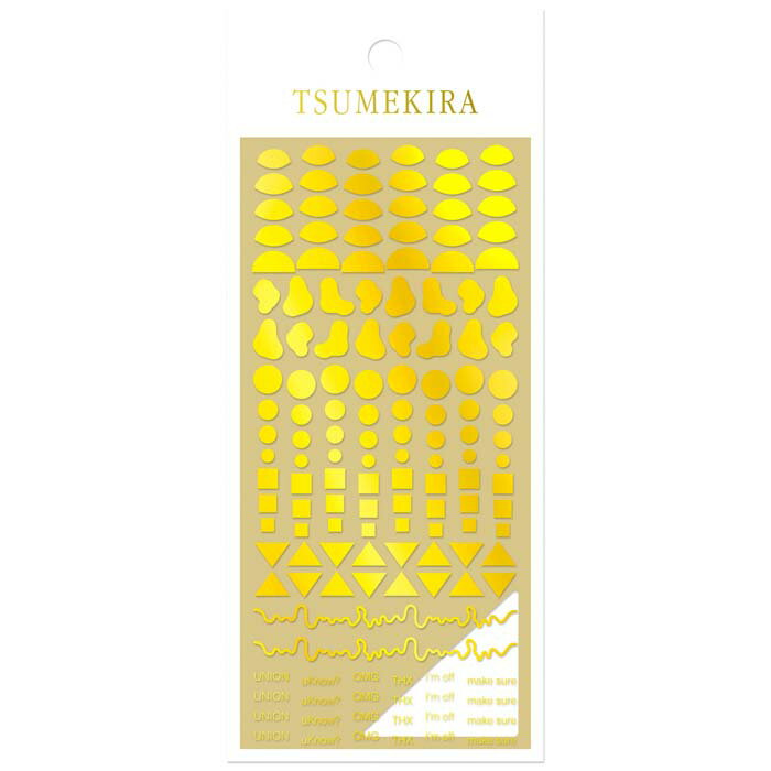 TSUMEKIRA(ツメキラ) ネイルシール naomiプロデュース union ゴールド ジェル専用 SG-NAO-003 薄い しなやか 高品質 送料無料（普通郵便）