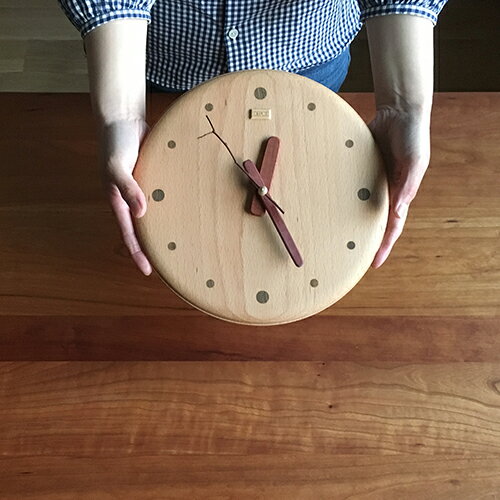 デポー限定 手作り 木の時計 小枝ク