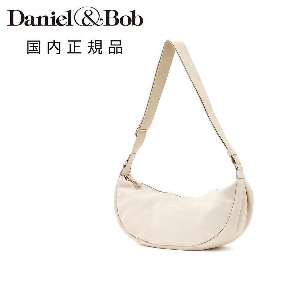 樂天商城 - 【8のつく日はポイント8倍】ダニエル&ボブ　　Daniel&Bob レザーショルダーバッグ 男女兼用 アーチラインバッグ TOMBOLO トンボーロ MOUSSE LIGHT ムースライト アイボリー 調節可能ショルダーコード 国内正規品 でらでら公式 ブランド