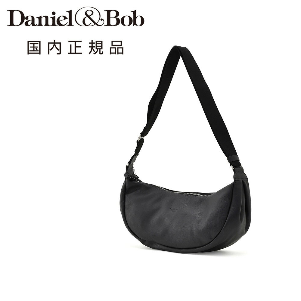 樂天商城 - 【8のつく日はポイント8倍】ダニエル&ボブ　　Daniel&Bob レザーショルダーバッグ 男女兼用 アーチラインバッグ TOMBOLO トンボーロ MOUSSE LIGHT ムースライト ブラック 黒 調節可能ショルダーコード 国内正規品 でらでら公式 ブランド