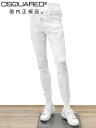 ディースクエアード DSQUARED2 デニムパンツ メンズ S74LB1491 SKATER JEAN ホワイト 白 WHITE BULL テーパードシルエ...