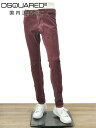 ディースクエアード DSQUARED2 コーデュロイパンツ メンズ テーパードシルエット COOL GUY JEANS クールガイ ワインレッド ウォッシュ加...