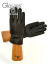 グローブス gloves レザーグローブ メンズ ラムレザー スマートフォン対応手袋 カシミヤニット裏地 CA060 ダークブラウン 茶色 羊革 3本ラインデザイン ギフト プレゼント イタリア製 でらでら 公式ブランド