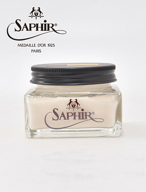 サフィールノワール　　Saphir Noir  国内正規品 レノべイタークリーム 光沢を出す上質レザー専用クリーム ビーズワックス ミンクオイル 革の保護 シューケア 靴のお手入れ フランス製