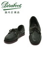 パラブーツ PARABOOT デッキシューズ メンズ BARTH バース カーキ×マロン MARINEソール 鹿革 スリッポン ブレイク製法 国内正規品 でら...