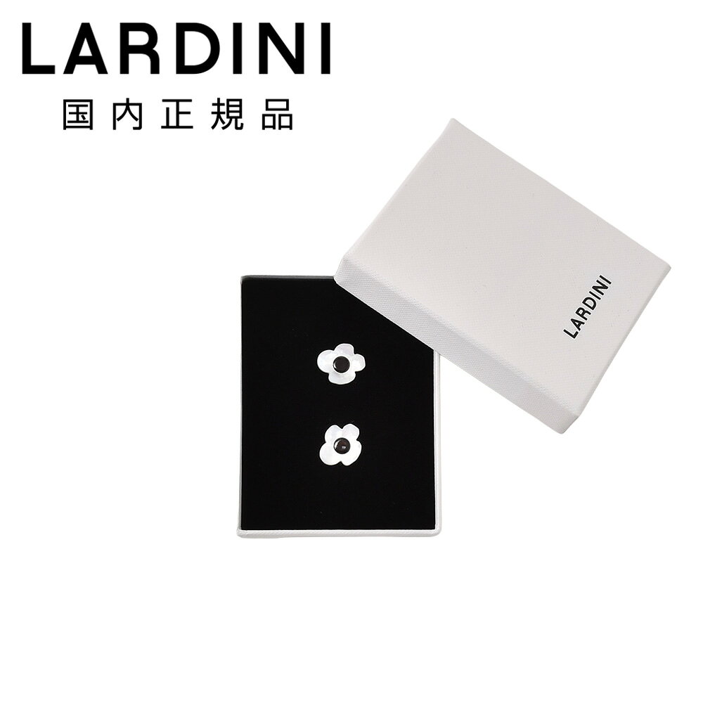 ラルディーニ LARDINI カフスボタン 男女兼用 カフリンクス ブートニエール 天然貝 ホワイト×ブラック チェーン式 9BOX29C331 イタリア製 プレゼント ギフト 国内正規品 オクテット