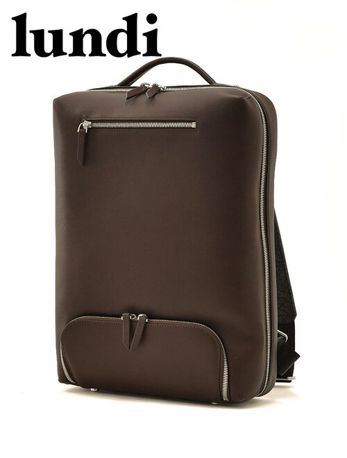 ルンディ　　lundi バックパック メンズ ビジネスリュック GIANI ジャ二 フルグレインレザー マロンブ..