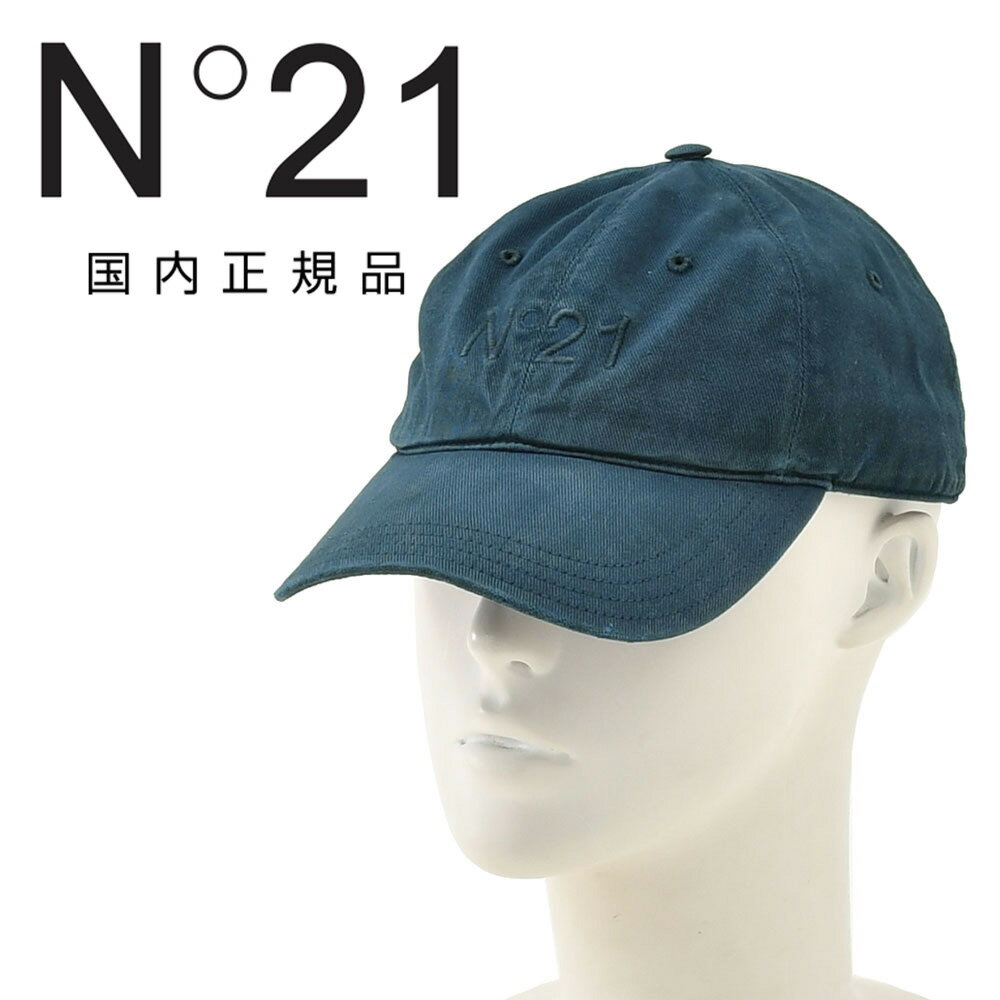 樂天商城 - 【8のつく日はポイント8倍】ヌメロ ヴェントゥーノ　　N°21 ベースボールキャップ メンズ 帽子 7112-6922 コットンツイル生地 ネイビー 紺 同色刺繍ロゴ ウォッシュ加工 6パネル ベルクロ式調節アジャスター 国内正規品 オクテット