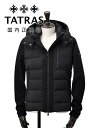 タトラス メンズ TATRAS ダウンブルゾン タロ TARO 袖切替ダウンジャケット ブラック 黒 ハイブリッド型 マットナイロン 胸ポケットデザイン 撥水加...