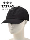 タトラス TATRAS キャップ メンズ アンチェス ANCHES ベースボール型帽子 高密度撥水ナイロン ブランドロゴ刺繍 ブラック 黒 メタルパーツ調節アジャスター MTAT25S2076 国内正規品 でらでら公式 ブランド(4)