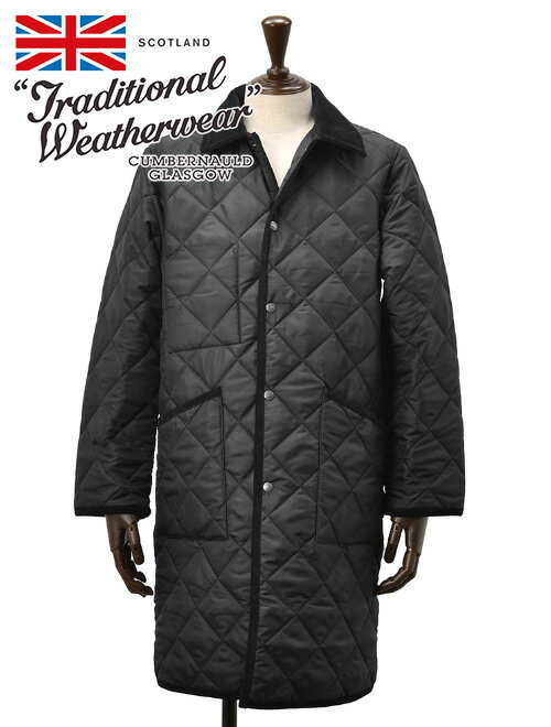 トラディショナル ウェザーウェア キルティングジャケット メンズ トラディショナル ウェザーウェア　　Traditional Weatherwear キルティングコート メンズ WAVERLY TWW LONG ウェーバリーロング ネイビー 中綿アウター 国内正規品 でらでら 公式ブランド