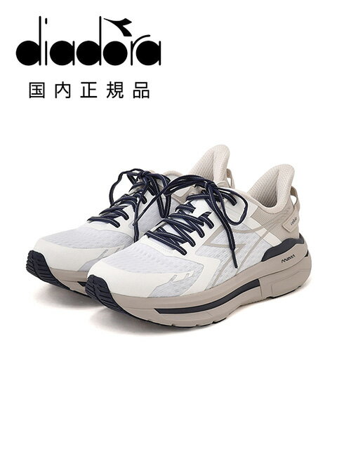 ディアドラ DIADORA ランニングスニーカー メンズ レースアップシューズ CELLULA ホワイト ナイロンメッシュ生地 厚底ソール ACTIVEコレクション 国内正規品 でらでら 公式ブランド