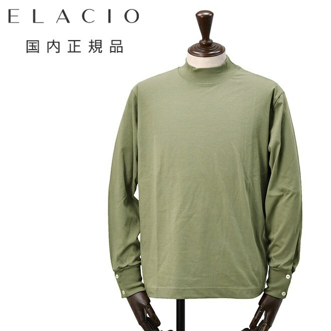 【ANTHRACITE】ELACIO / モックネック Tシャツ BEAMS F（ビームスF）ELACIO / モックネック Tシャツ（Tシャツ
