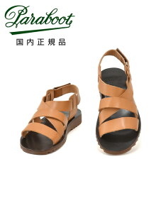【ポイント8倍 5/7 9:59まで】パラブーツ PARABOOT レザーサンダル メンズ ヌメア NOUMEA MIEL-VEG NATUREL ナチュラル LISレザー ベルクロ調整 SPORTソール 国内正規品 でらでら公式 ブランド