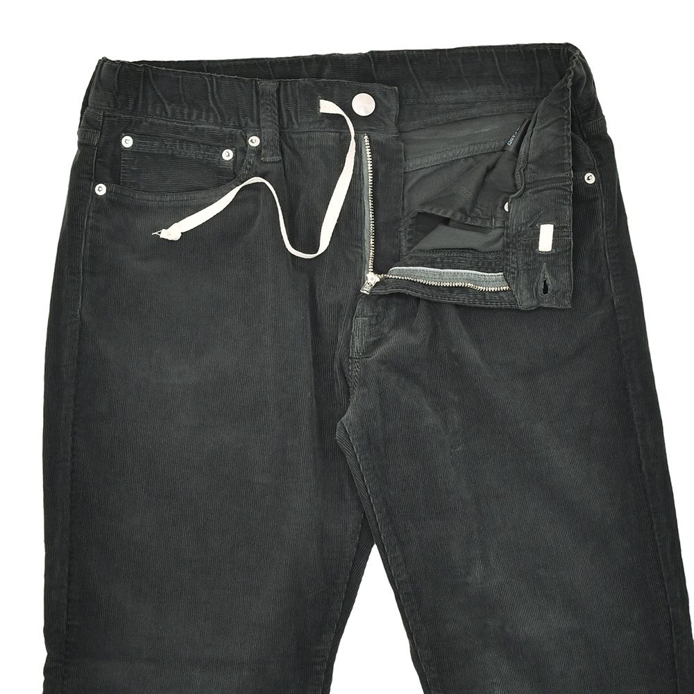 【ファイナルクリアランス50】レッドカード トーキョー　　RED CARD TOKYO コーデュロイパンツ メンズ shore ショア イージーパンツ　コットンストレッチ ヴィンテージブラック テーパードシルエット 細畝 国内正規品 でらでら 公式ブランド