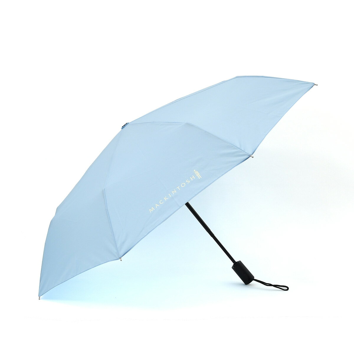 マッキントッシュ　　MACKINTOSH 折り畳み傘 メンズ ワンプッシュ オート開閉式 ポリエステル スカイブルー ブランドロゴデザイン ユニセックス 国内正規品 でらでら公式 ブランド