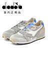 【2,000円offクーポン 】ディアドラ ヘリテージ Diadora Heritage レザースニーカー メンズ ローカットシューズ N9000 ITALIA グレー×ライトブルー ストーンウォッシュ加工 ランニングシューズ型 国内正規品 で らでら公式 ブランド